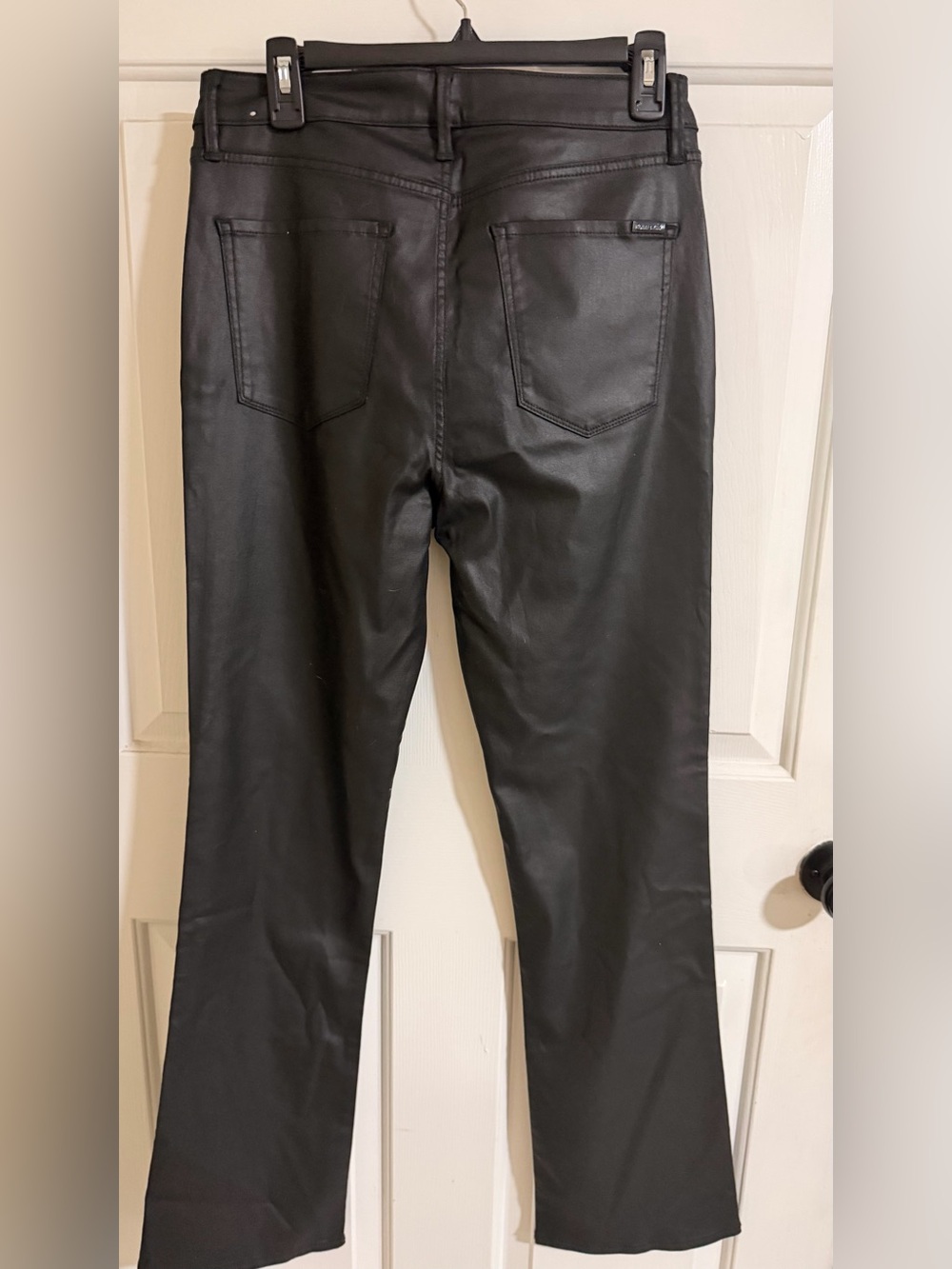 White House Black Market Women’s Black Coated Jeans - Picture 2 of 4